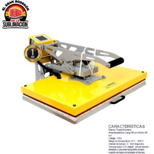 Plancha Termofijadora Profesional 60 x 40 cm (Marca Propia Koreana)